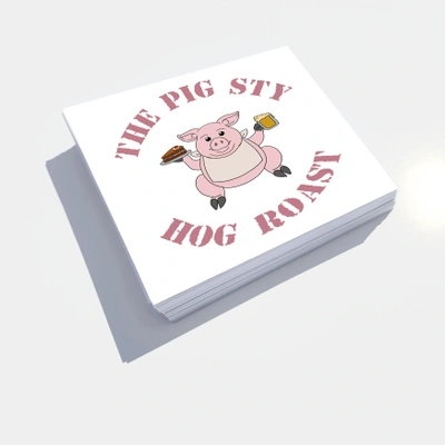  The Pig Sty Hog Roast Square Business Card