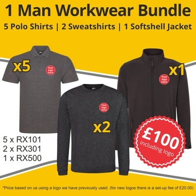  1 Man Sweatshirt Workwear Bundle