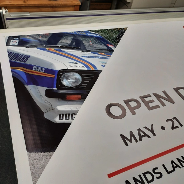 Escort MK2 Rally Car Print on Event Banner