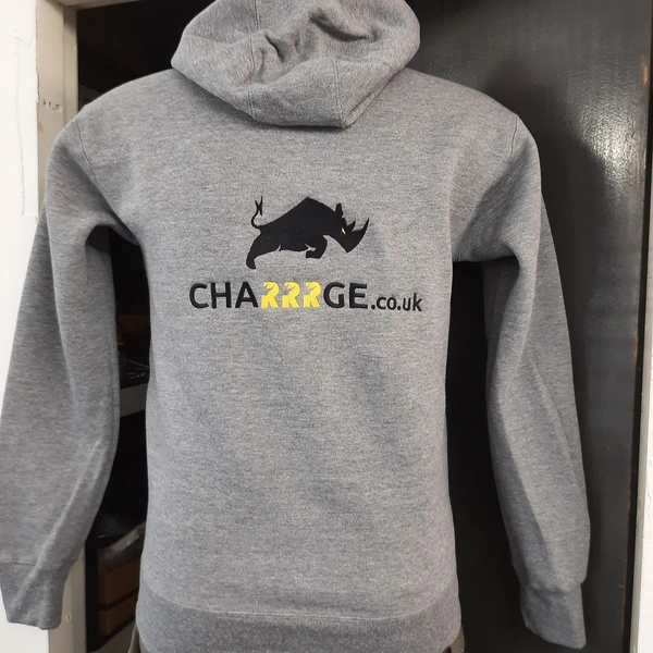  Large Back Embroidery On Hooded Sweatshirt