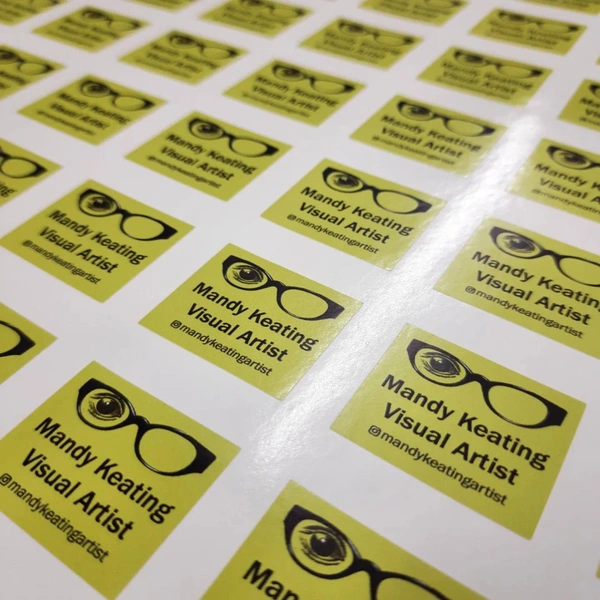 Packaging Labels for Mandy Keating Visual Artist 38mm X 32mm
