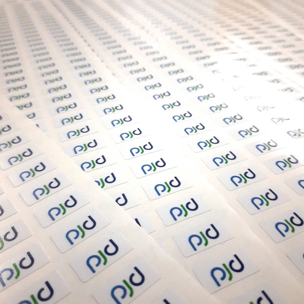 Gloss Laminated Asset Labels 25mm X 12mm for PJD Engineering