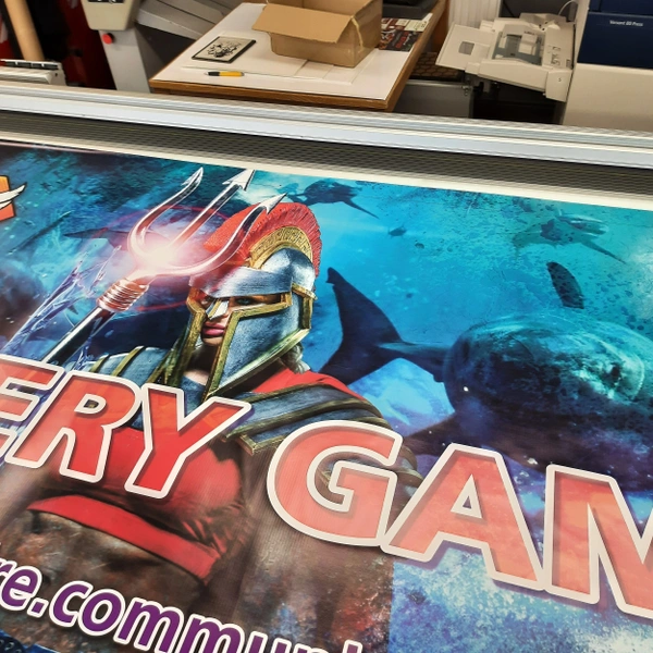 Example of event banner print quality (WARRIOR 2)