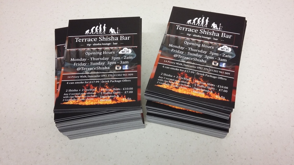 A5 double sided gloss flyers
